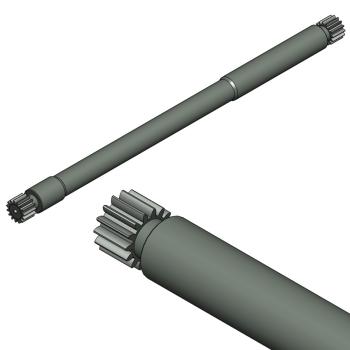 Foto: Eixo do Clamp Muller Martini Corona