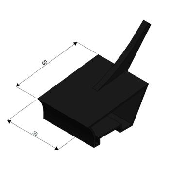 Foto: Defletor 50x60mm Goss Dobradeira JF44 / JF130