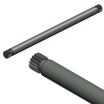 Foto: Eixo do Clamp Muller Martini Monostar