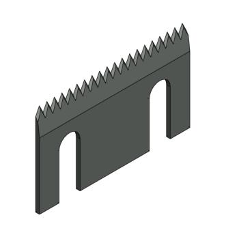 Foto: Faca Serrilhada Alca 50x30x1,5mm  Sacoleira OYANG A330