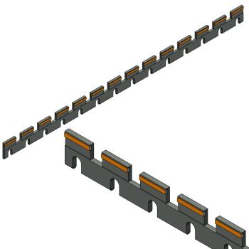 Foto: Lamina Quijada PU 518×29,5x4mm KBA C618