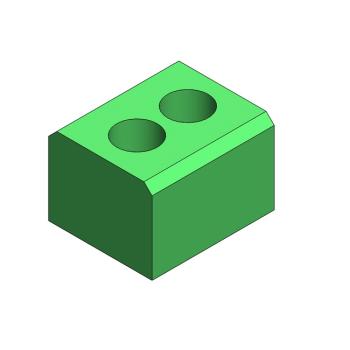 Foto: Bloco Curto 30x25x20mm Muller Martini Criss Cross