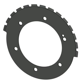 Foto: Faca Circular Serrilha D14 Quadrado Z14 KBA C215