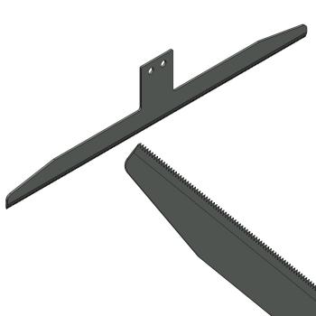 Foto: Faca Serrilhada Flowpack 360x68x2mm Tcepac Tecmax-340