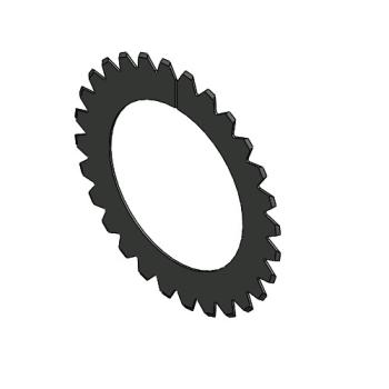 Foto: Faca Serrilhada Z28 61.5x40x0,5mm MBO V