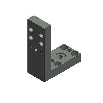 Foto: Base Lateral L Guia Linear Espiral Womako