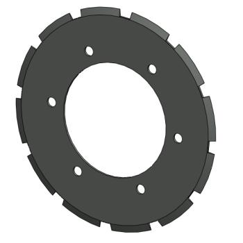 Foto: Faca Circular Perfuradora Z12 D40 204x105x2mm