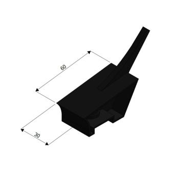 Foto: Defletor 30x60mm Goss Dobradeira JF44 / JF130