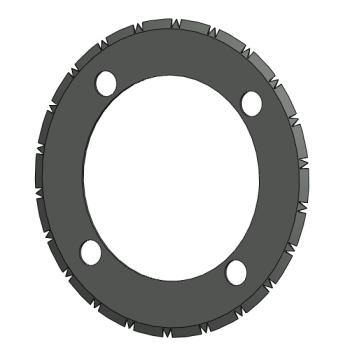 Foto: Faca Circular Perfuradora Euroman-Lithoman D185.5- Z22 DW