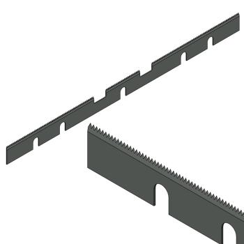 Foto: Faca de Corte 02 Bocas 480x31,5x1,2mm Sacoleira Rokin RKHF-450T